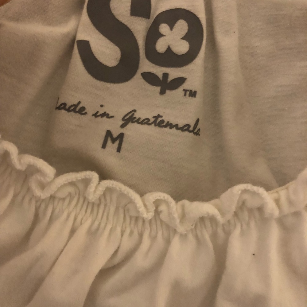 White off the shoulder blouse